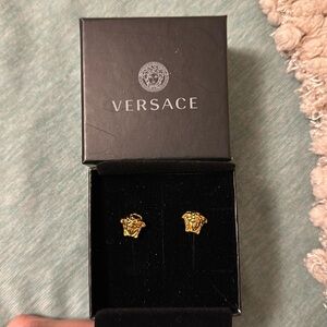 Versace medusa stud earrings